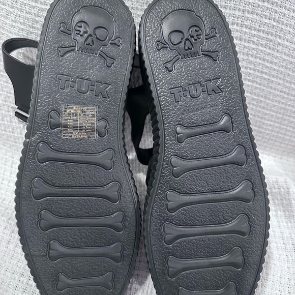 NEW TUK  UNISEX GLADIATOR  PLATFORM MENS 10 Women’s 12 Black Sandals - Picture 8 of 10